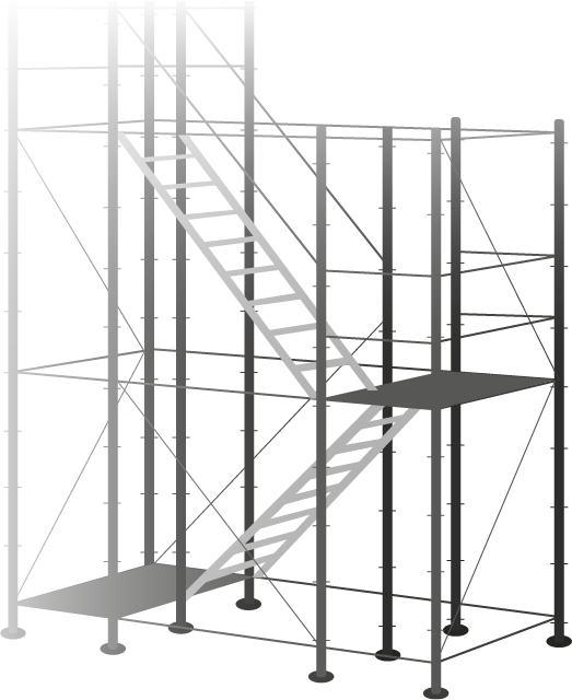 startseite-leitergang-treppenturm-skizze Illustration Treppenturm